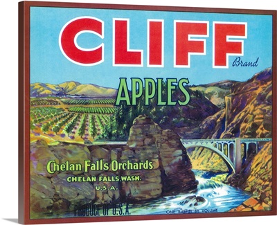 Cliff Apple Label, Chelan Falls, WA