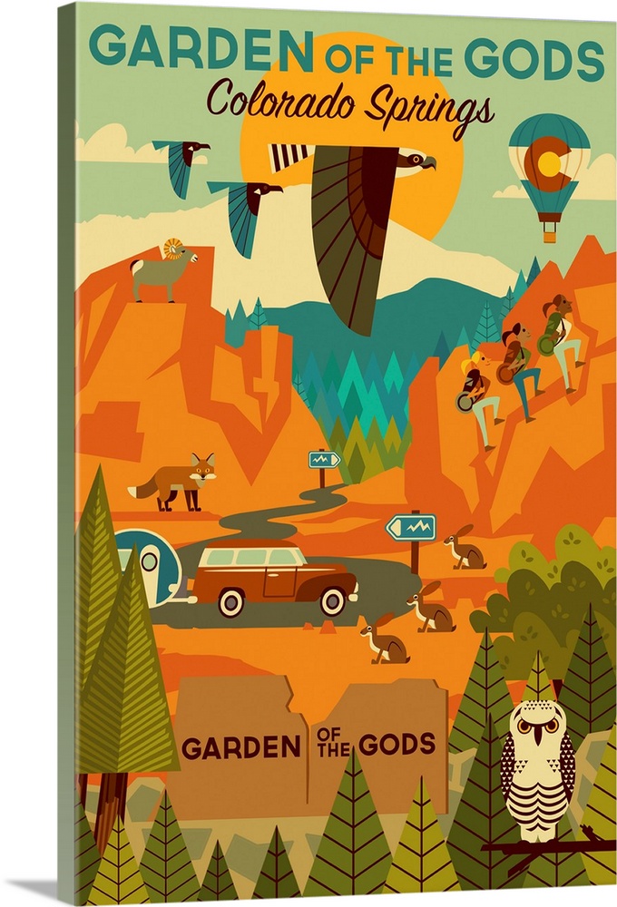 Colorado Springs, Colorado - Garden of the Gods Geometric