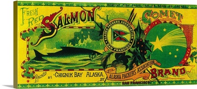 Comet Salmon Can Label, Chignik Bay, AK
