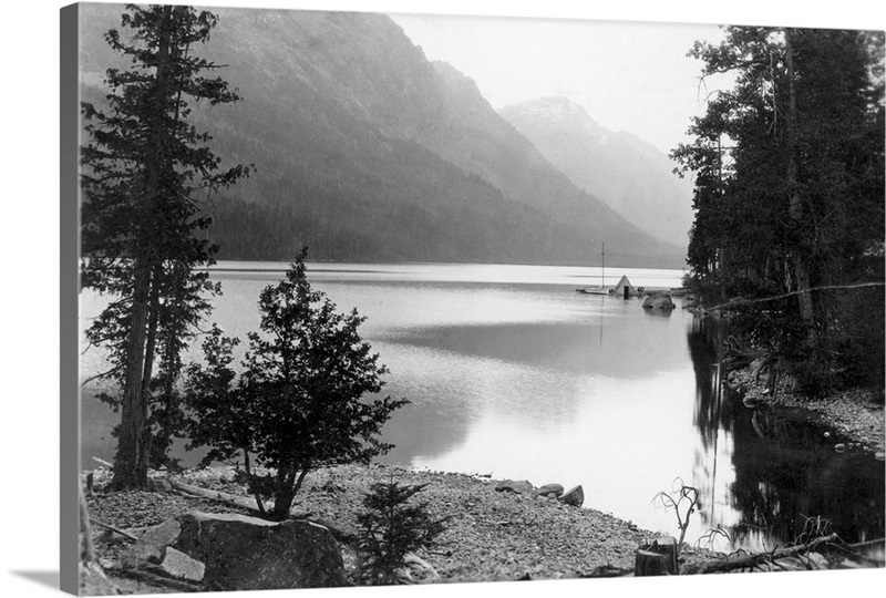 Cove view and camp scene at Lake Wenatchee, WA Great Big Canvas