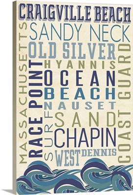 Craigville Beach, Massachusetts, Typography (#1)
