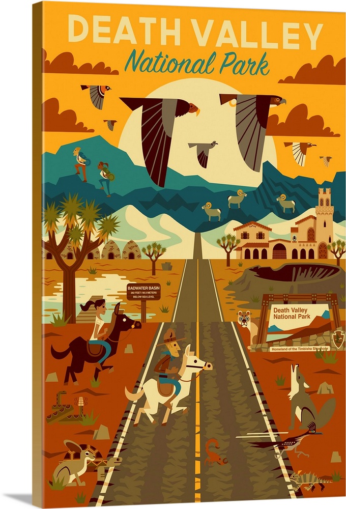 Death Valley National Park, Adventure: Graphic Travel Poster