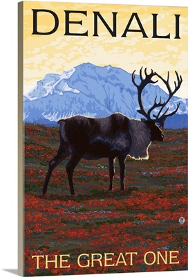 Denali National Park and Preserve, The Great One: Retro Travel Poster