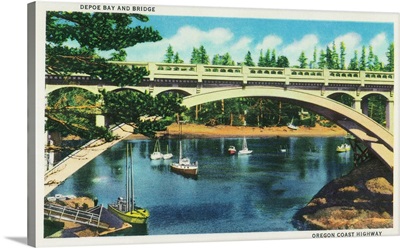Depoe Bay and Bridge, Oregon