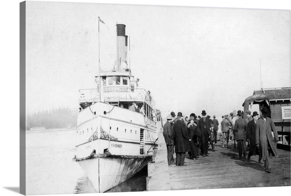 Docks at Port Orchard, Washington Wall Art, Canvas Prints, Framed