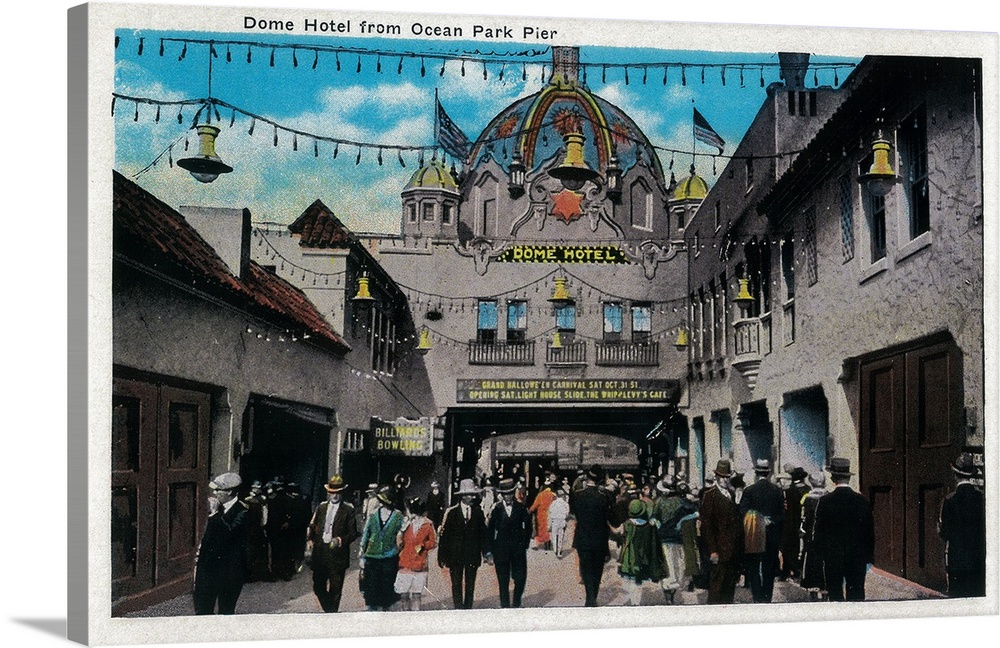 Dome Hotel from Ocean Park Pier, Santa Monica, CA