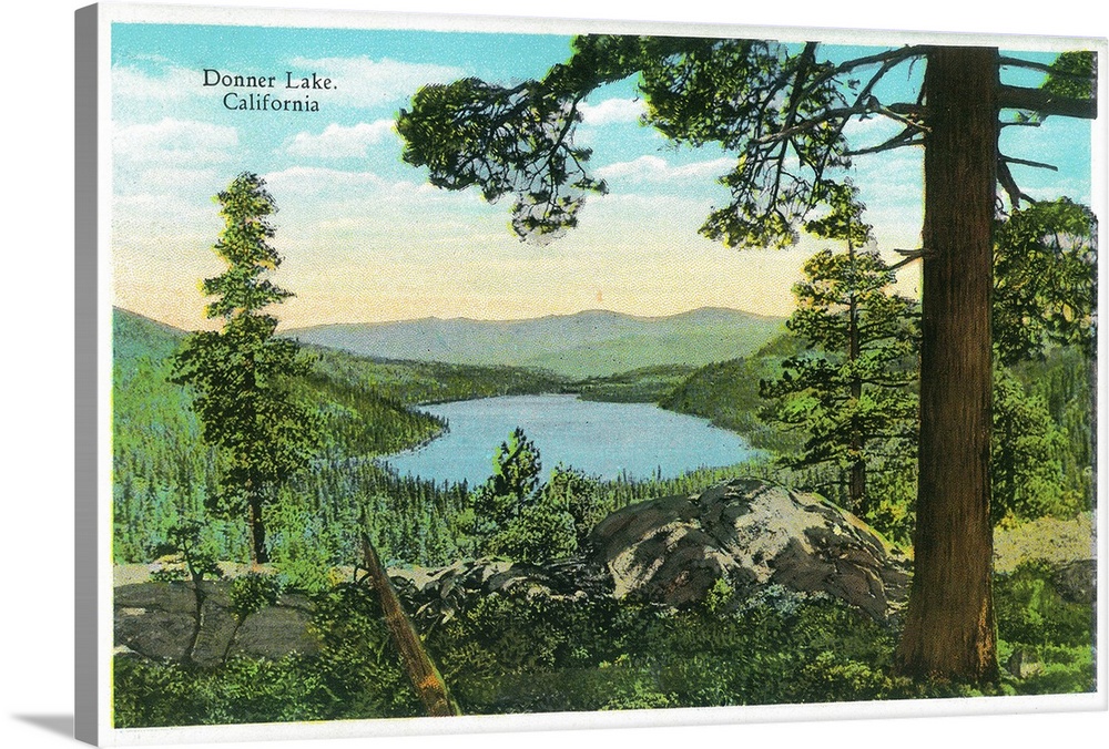Donner Lake, California from Ridge
