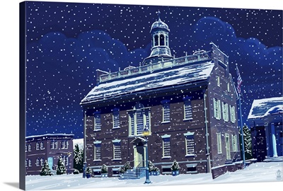 Dover, Delaware - State House Snow Scene