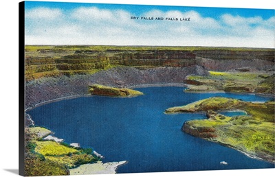 Dry Falls and Falls Lake, Grand Coulee Dam, WA