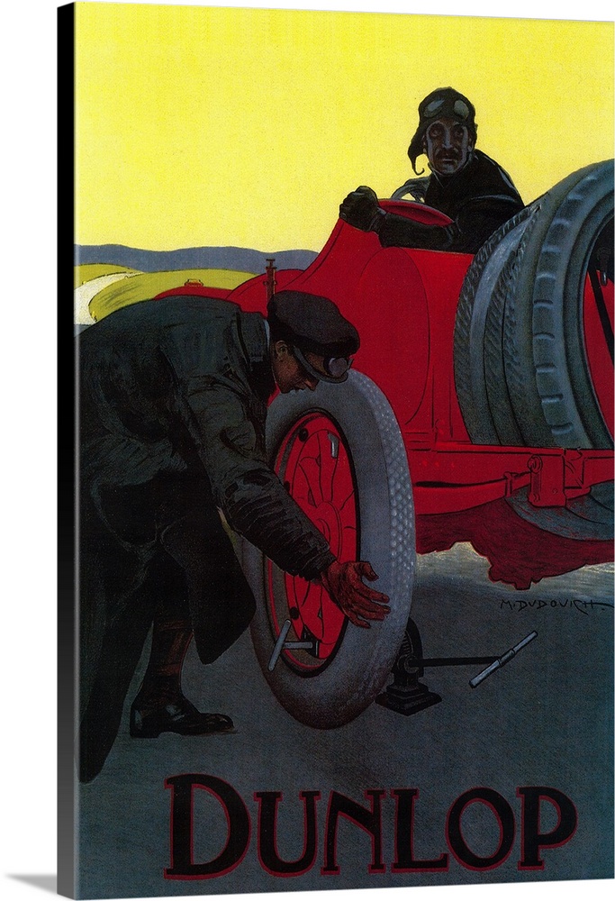 Dunlop Vintage Poster, Europe