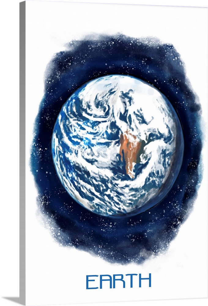 Earth - Watercolor