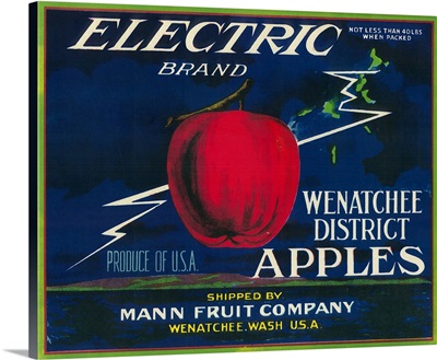 Electric Apple Label, Wenatchee, WA