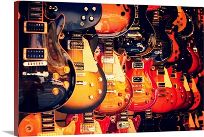 Electric Guitars on Wall