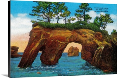 Elephant Rock on Washington Coast, Pacific Coast, WA