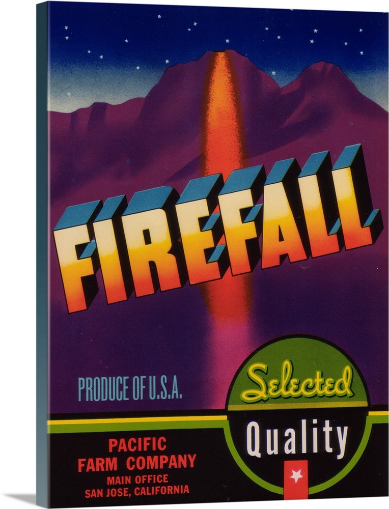 Firefall Vegetable Label, San Jose, CA