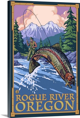 Fishing Scene, Rogue River, Oregon