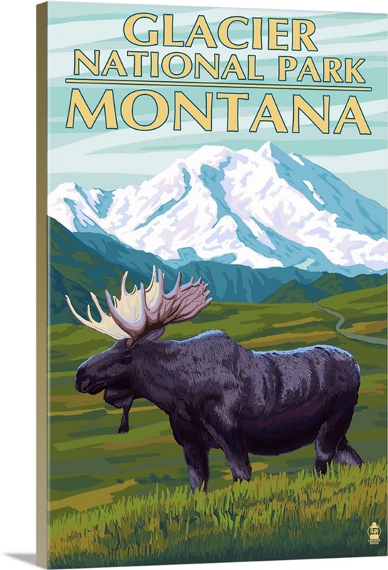 Glacier National Park, Montana - Moose and Mountain: Retro Travel ...