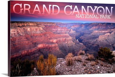 Grand Canyon National Park, Sunset: Travel Poster