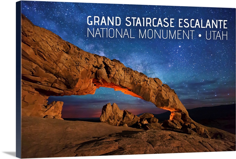 Grand Staircase-Escalante National Monument, Utah - Arch under Milky Way