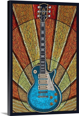 Guitar - Mosaic: Retro Poster Art