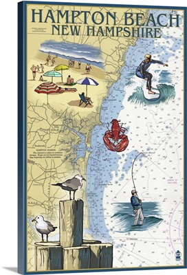 Hampton Beach, New Hampshire, Nautical Chart