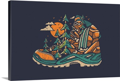 Hiking Boot - Orange
