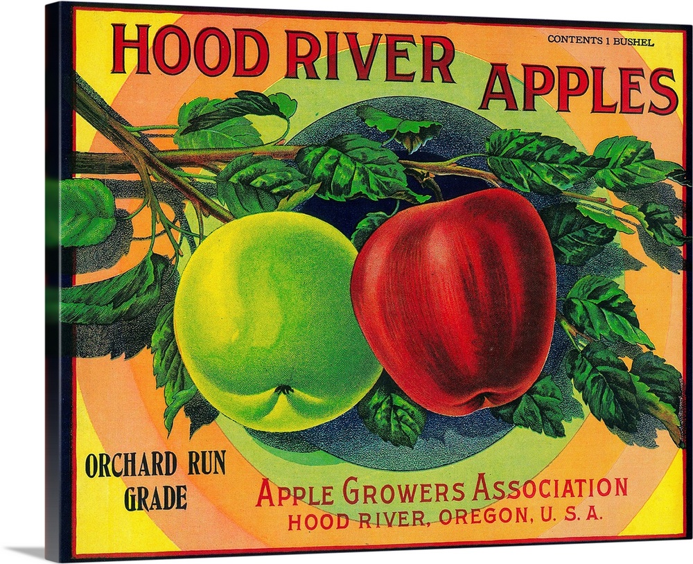 Hood River Apple Label, Hood River, Oregon