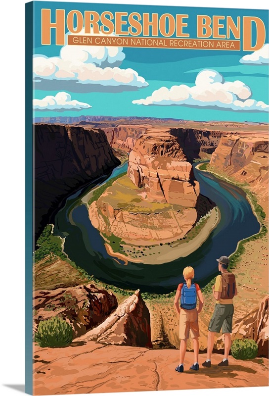 Horseshoe Bend Glen Canyon National Recreation Area Wall Art, Canvas