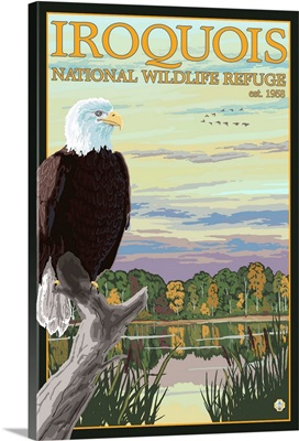 Iroquois Nation Wildlife Refuge: Retro Travel Poster