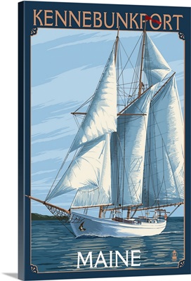 Kennebunkport, Maine, Sailboat Scene