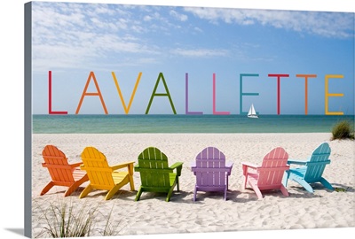 Lavallette, New Jersey, Colorful Chairs