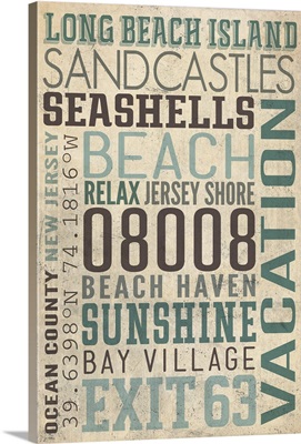 Long Beach Island, New Jersey, Typography (#2)