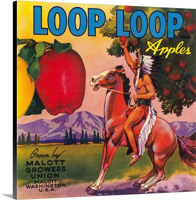 Loop Loop Apple Label, Malott, WA