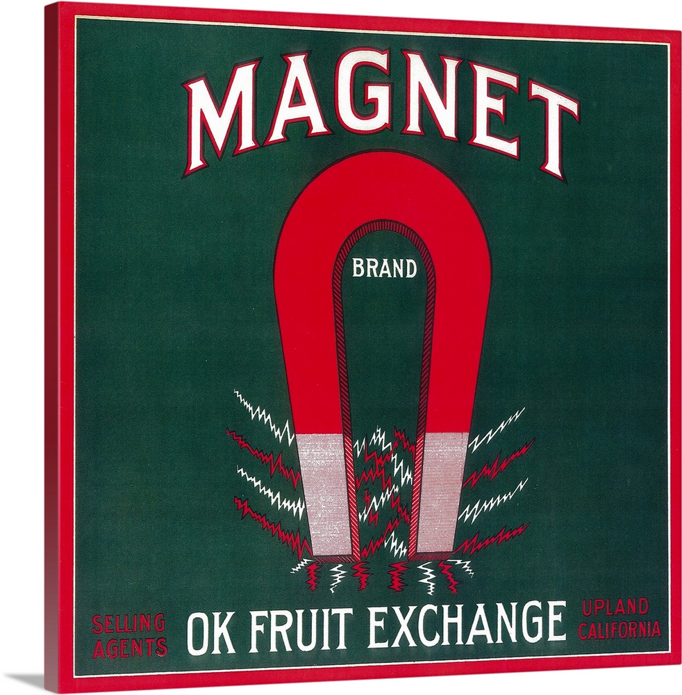 Magnet Orange Label, Upland, CA