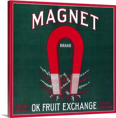 Magnet Orange Label, Upland, CA