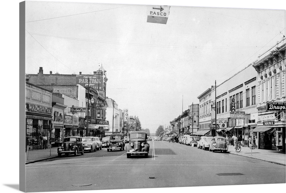 Main Street In Walla Walla, Wa Wall Art, Canvas Prints, Framed Prints 