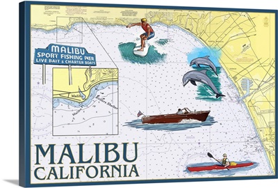 Malibu, California, Nautical Chart