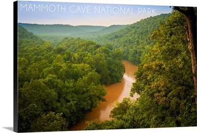 Mammoth Cave, Kentucky, River Scene