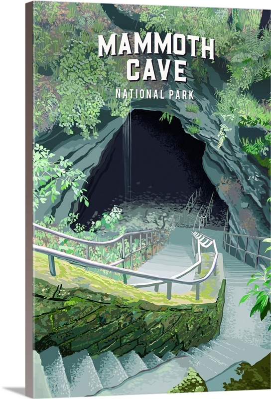 Mammoth Cave National Park, Cave Entrance: Retro Travel Poster | Great ...