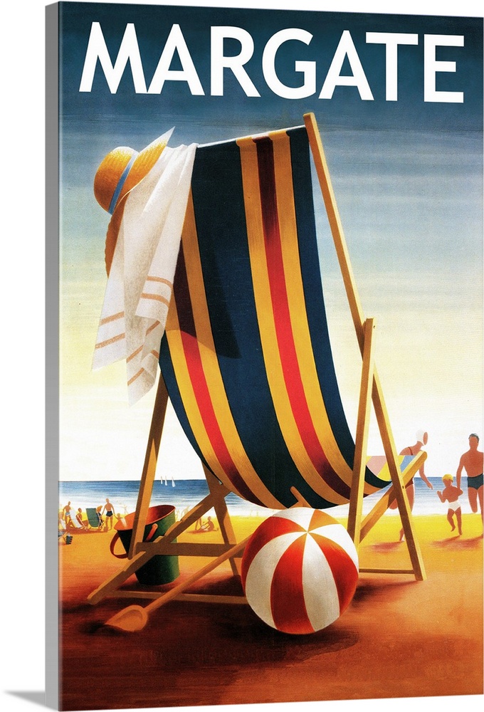 Margate, New Jersey, Beach Chair and Ball