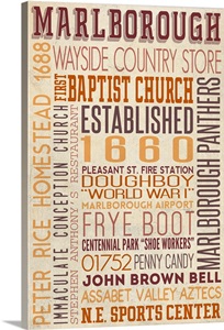 Marlborough, Massachusetts, Typography image thumbnail