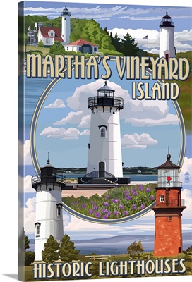 Martha's Vineyard, Lighthouses Montage