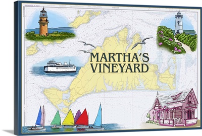 Martha's Vineyard, Nautical Chart