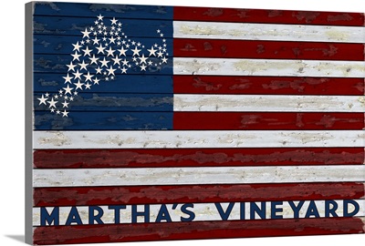 Martha's Vineyard, USA Flag and Stars