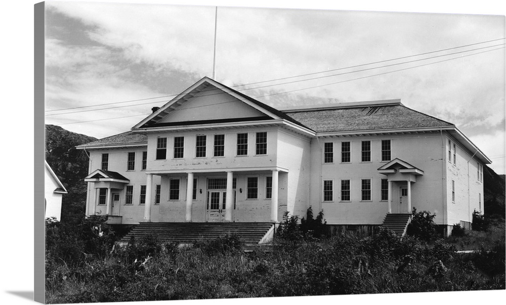 Metlakatla, Alaska Town Hall, Metlakatla, AK Wall Art, Canvas Prints