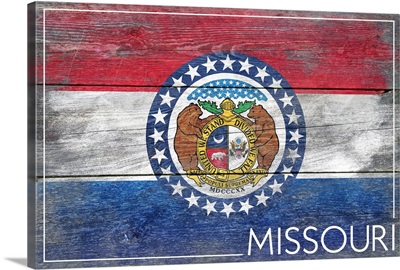 Missouri State Flag, Barnwood Painting