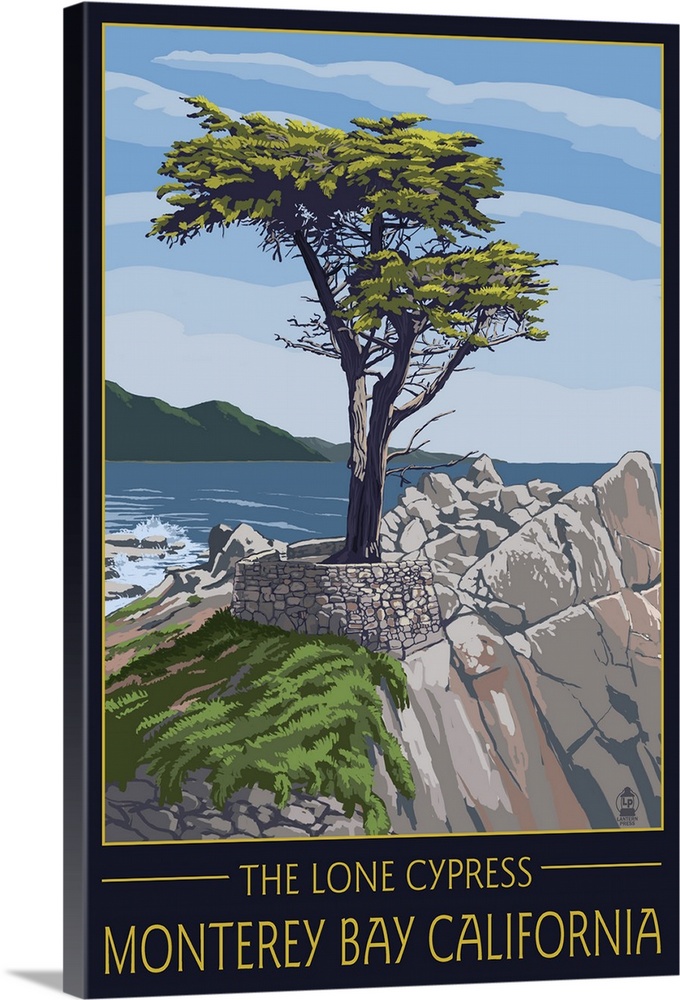 Monterey Bay, California, Lone Cypress Tree