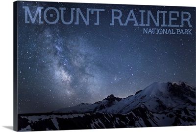 Mount Rainier National Park, Emmons Vista Overlook: Travel Poster