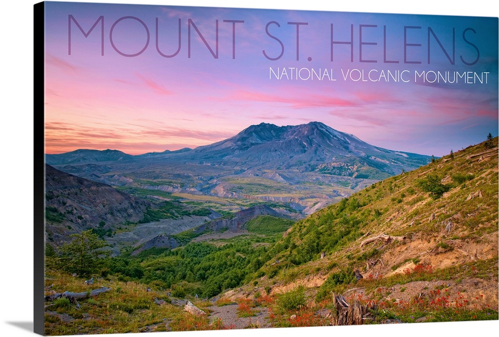 Mount St. Helens, Washington, Twilight Scene
