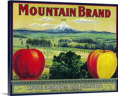 Mountain Apple Crate Label, Hood River, OR